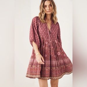 Spell Utopia dress in Berry
